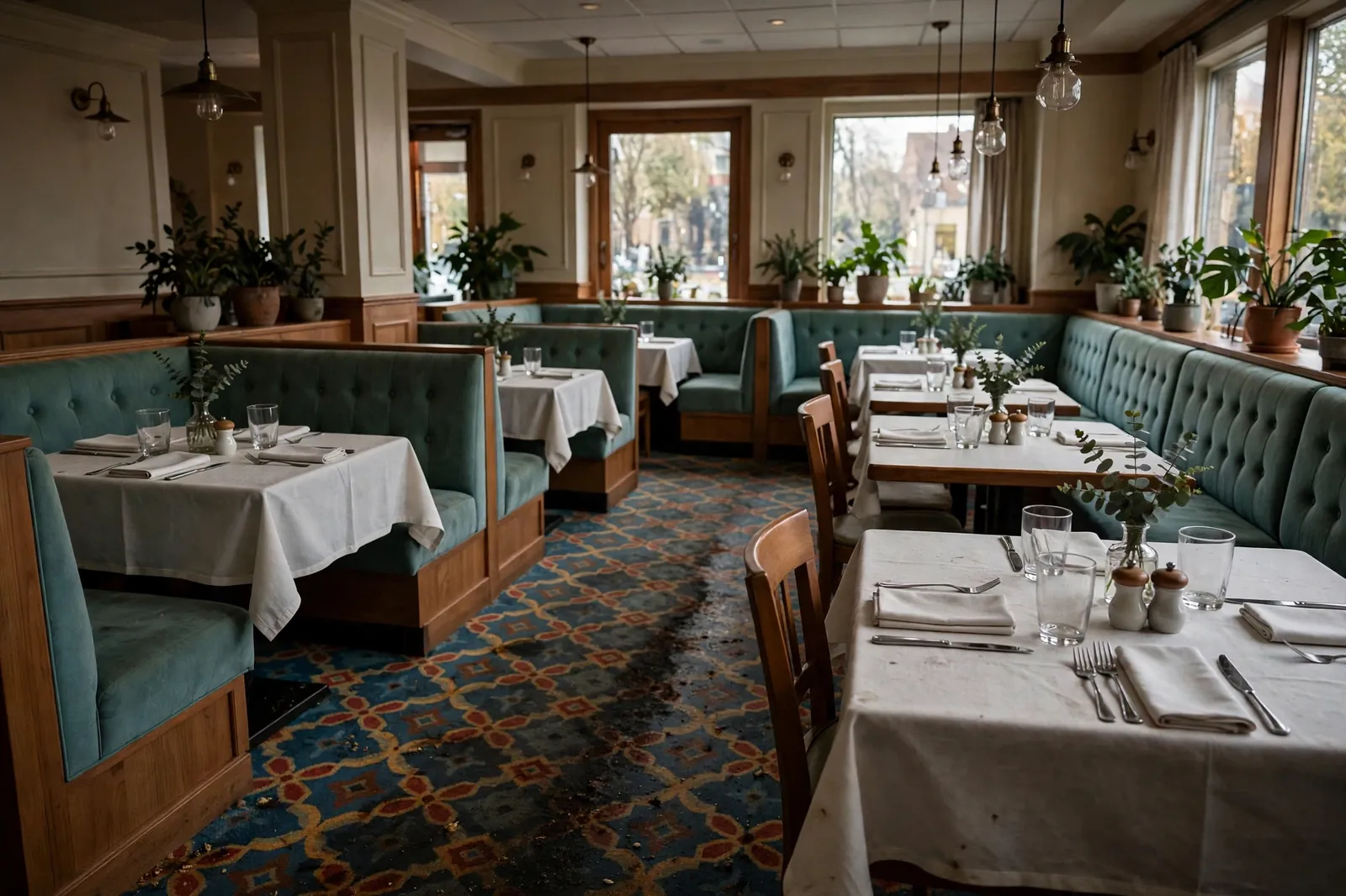 Before photo, Restaurant Carpet Cleaning in Waldorf, by Waldorf Carpet Cleaning and Upholstery Company